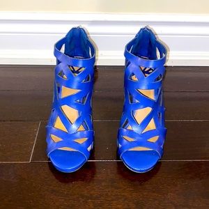 Very elegant Blue high heel fergalicious sandal as new
